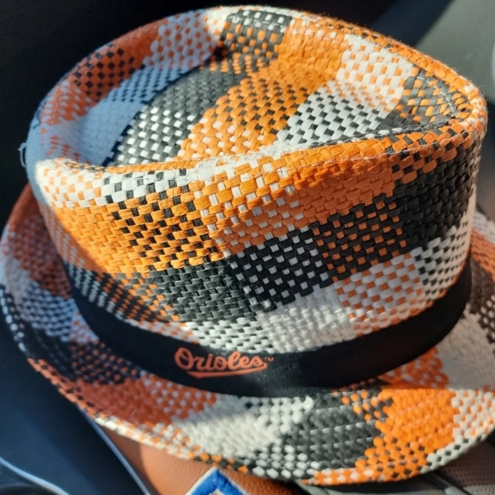 Baltimore Orioles Fedora Paper Woven Hat SGA Father’s Day